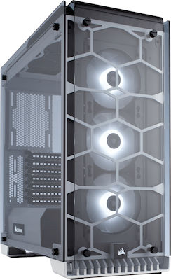 Corsair Crystal 570X RGB Gaming Midi Tower Κουτί Υπολογιστή με Πλαϊνό Παράθυρο White