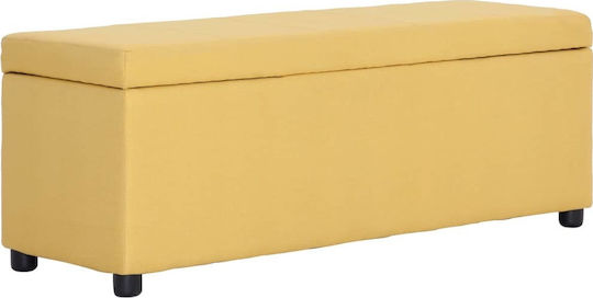 Bankhocker Mit Stauraum Gelb 116x38x43cm