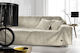 Guy Laroche Viersitzer-Sofa Überwurf Piquet 180x350cm Natural Natürlich