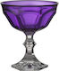 Mario Luca Giusti Dolce Vita Macedonia Ice Cream Serving Bowl Round Plastic Viola with Diameter 14cm