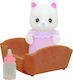 Epoch Toys Jucărie Miniatură Silk Cat Baby Familii Sylvanian pentru 3+ Ani