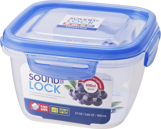 Lock&Lock Δοχείο Φαγητού Πλαστικό Μπλε 560ml
