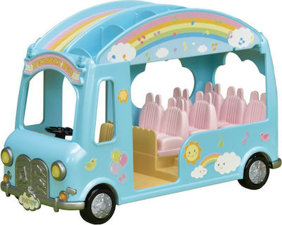 Epoch Toys Miniatur-Spielzeug Sunshine Nursery Bus Sylvanianische Familien für 3+ Jahre 26cm