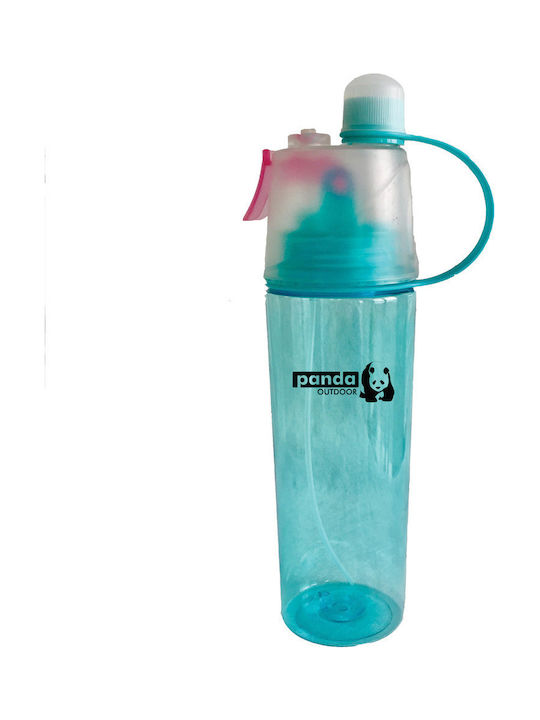 Panda Παγούρι Πλαστικό 600ml Μπλε