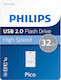 Philips Pico 32GB USB 2.0 Stick Gray