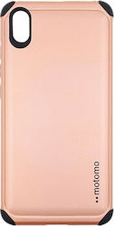 Motomo Tough Armor Plastic Back Cover Durable Rose Gold (Redmi 7A)