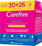 CareFree FlexiComfort Cotton Feel Panty Liners with Cotton Extract & Fresh Scent for Normal Flow 2.5 Drops 56pcs