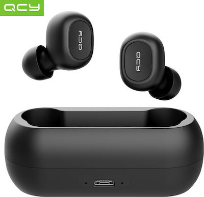 QCY T1 In-ear Bluetooth Handsfree Earphones with Sweat Resistance and Charging Case Blacα