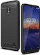 Umschlag Rückseite Silikon Schwarz (Nokia 2.2)