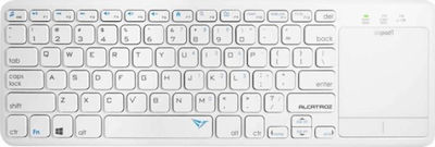 Alcatroz Airpad 1 Fără fir Tastatură cu touchpad Engleză US Alb