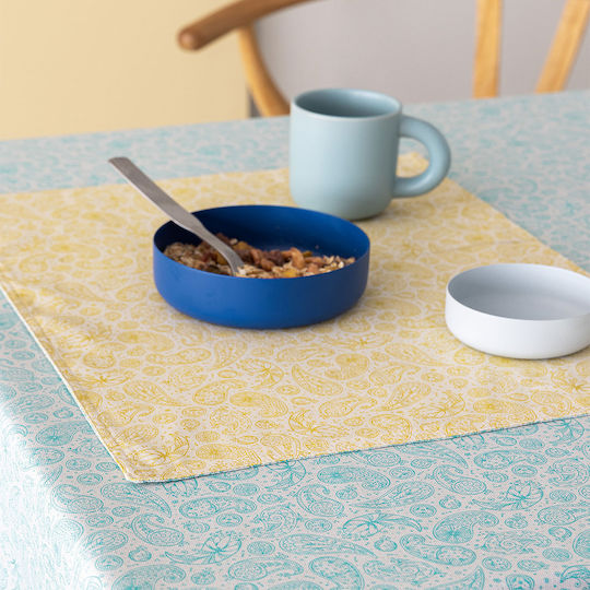 Palamaiki Placemats TP-108 Ruby-Natural 35x48cm Placemats Tesatura Galben 48x48cm 2buc
