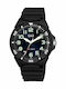 Q&Q Men's Watch 42mm Battery with Black Rubber Strap