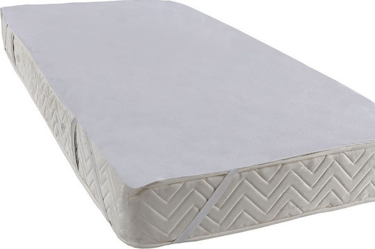 Mc Decor Protective Cover Queen Waterproof with Elastic Bands White 160x200cm