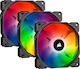 Corsair iCUE SP120 RGB PRO Performance Case Fan (1400rpm / 52cfm) με Σύνδεση 4-Pin PWM 3τμχ
