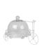 Keskor White Metallic Cake Stand with Lid Bike 32x32x19cm