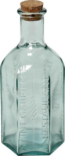 Espiel Flasche Glas mit Korken Transparent 500ml