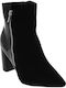 IQ Shoes 18.101.D177 Suede Women's Ankle Boots with High Heel Black