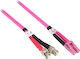 Good Connections Fiber Optic Cable LC-ST 10m Pink 1pcs