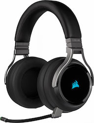 Corsair Virtuoso RGB Wireless Over Ear Gaming Headset with Connection USB Carbon