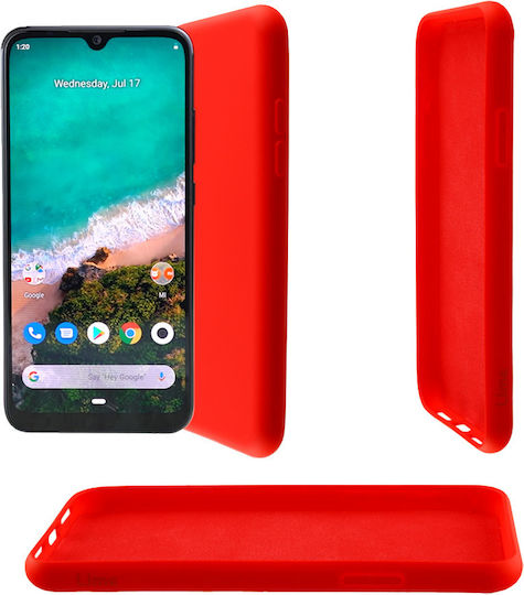Lime Задна корица Силикон Червен (Xiaomi Mi A3)