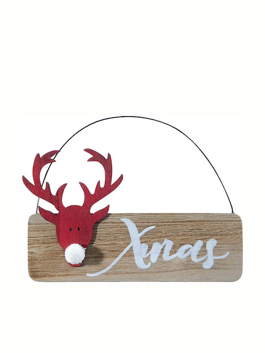 Lianos Weihnachtliche Holz Figur Unterschrift Braun Länge 18cm