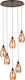 Eglo Siracusa Pendant Chandelier for 6 Bulbs E27 Bronze