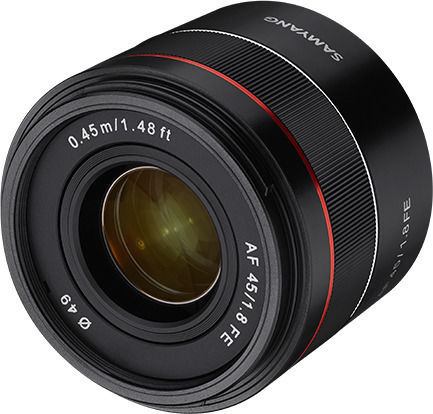 Samyang Full Frame Φωτογραφικός Φακός AF 45mm f/1.8 FE Wide Angle για Sony E Mount Μαύρος