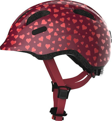 Abus Smiley 2.0 Kids' Helmet for City Bike Cherry Heart