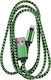 Braided USB to Lightning Cable Πράσινο 1m