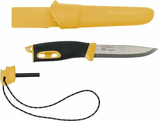 Morakniv Companion Spark (S) Нож Жълт с Калъф
