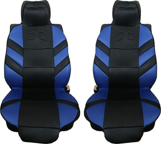 Car Seat Back Set 2pcs Polyester Blue