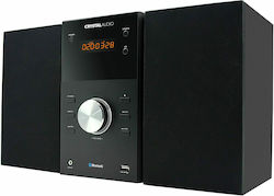 Crystal Audio Ηχοσύστημα 2 HBT 30W cu CD / Media digitale Player și Bluetooth Negru