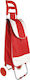 Υφασμάτινο Καρότσι Λαϊκής Πτυσσόμενο Κόκκινο 31x19x54cm