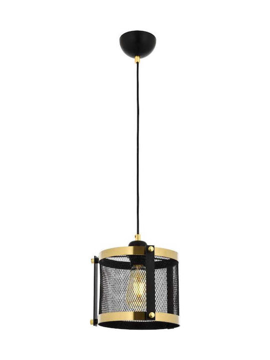 Black Pendant Light Single-Light for Socket E27 Black