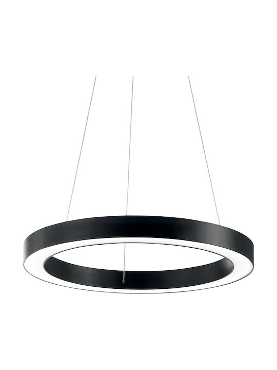 Ideal Lux Oracle Pendant Lamp with Built-in LED Black