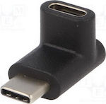 Goobay Konverter USB-C männlich zu USB-C 2x weiblich Schwarz (55556)