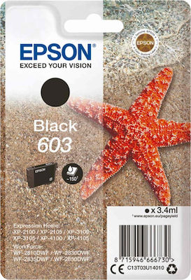 Epson 603 Cartuș de cerneală original pentru imprimante InkJet Negru (C13T03U14010)