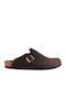Birkenstock Boston Men's Leather Anatomic Clogs Brown