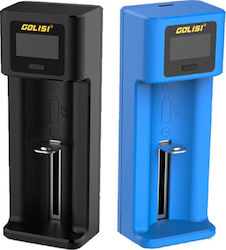 Golisi i1 USB Charger Batteries Ni-Cd/Ni-MH Size 18650/26650 in Blue color