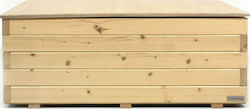 Woodware Μπαούλο Αποθήκευσης Εξωτερικού Χώρου 71.0304 Ξύλινο Μ100xΠ50xΥ40εκ.