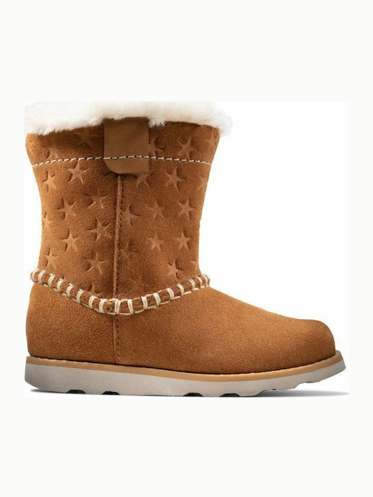 Clarks CROWN PIPER T Suede Παιδικά Μποτάκια με ...