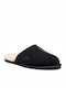 Scuff Men's Leather Slippers Black