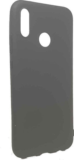 Forcell Soft Umschlag Rückseite Silikon Schwarz (Huawei P20 Lite)