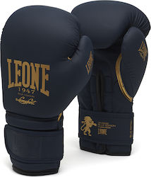 Leone GN059 Γάντια Πυγμαχίας από Συνθετικό Δέρμα για Αγώνα Μπλε