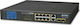 Planet GSD-1222VHP Unmanaged L2 PoE+ Switch με 8 Θύρες Gigabit (1Gbps) Ethernet και 2 SFP Θύρες