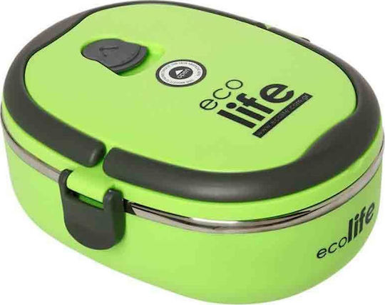 Ecolife Double Wall Lunchbox Isolierte Lunchbox Inox Green 800ml 1Stück