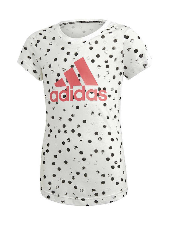 Adidas Kids T-shirt White Must Haves Graphic