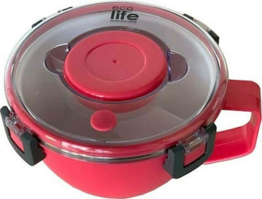 Ecolife Double Wall Round Кутия за обяд Термос Inox 850мл 1бр