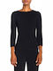 Emporio Armani Damen Langarm Pullover Schwarz 6G2MU42M13Z-0999