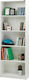 Bookcase Max White 58x23x170cm